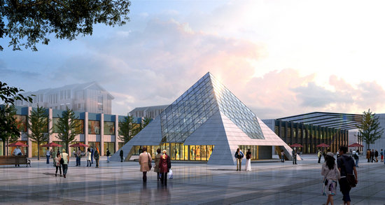 房山金字塔网架